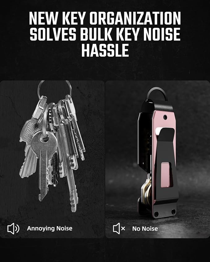 Key Organizer Compact Key Holder Metal Key Chain Minimalist key case key holder - Image 4