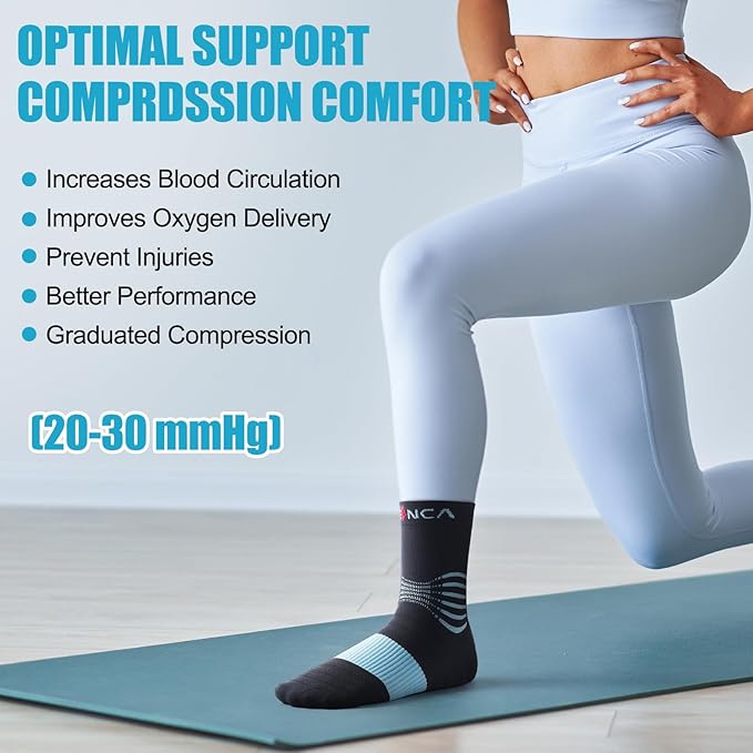 NEENCA Medical Compression Socks, Ankle Compression Stockings - Image 5