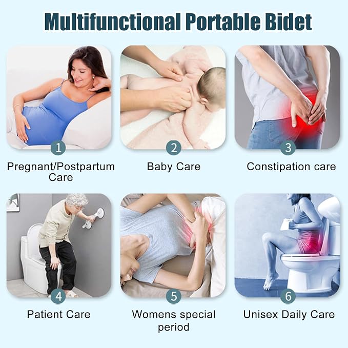 Portable Bidet for Travel, Travel Handheld Bidet Sprayer - Image 5