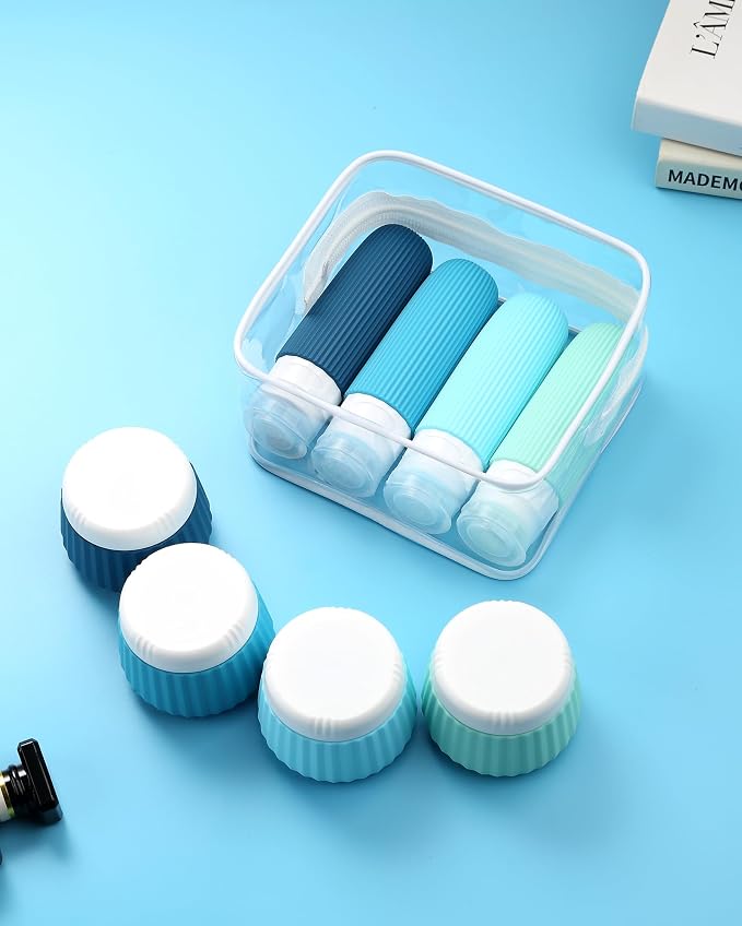 Travel Bottles for Toiletries 8 Pack, TSA Approved 3 oz Travel Containers - Image 7