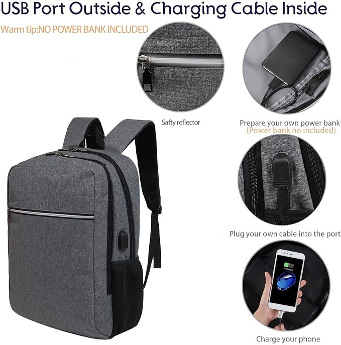 Laptop Backpack for Men Women, Travel Business Backpack - Image 5