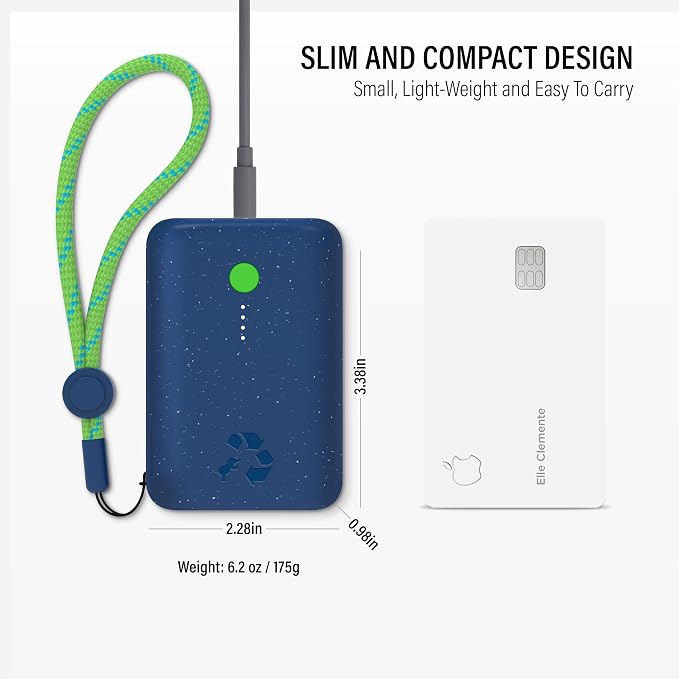 Nimble Champ Portable Charger, 000mAh Power Bank Fast Charging, 20W Dual USB-C - Image 5