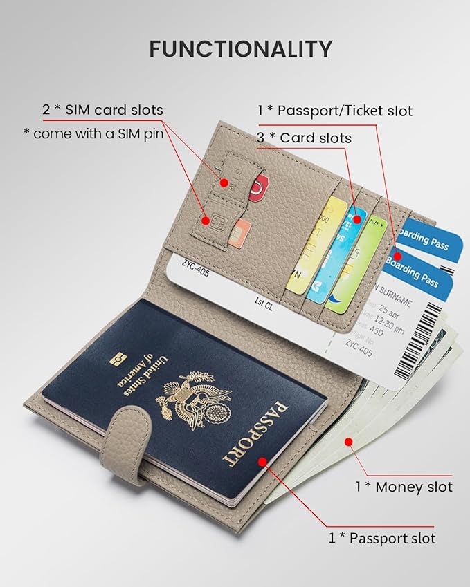 RFID Passport Holder Travel Wallet - Image 2