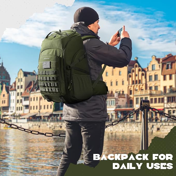 Maelstrom Tactical Backpack for Men, 40L Military Backpack, Water Resistant - Image 8
