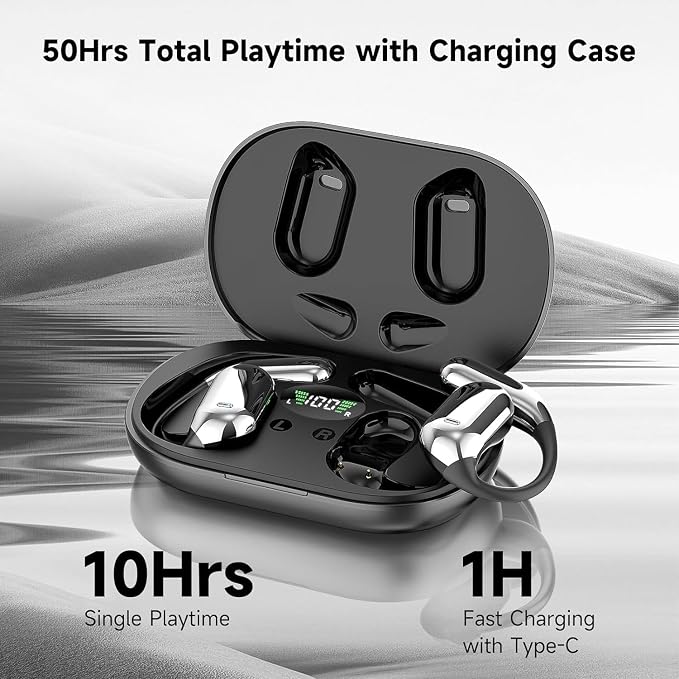 Open Ear Bluetooth 5.4 Headphones, Wireless Earbuds Sport Over Earphones - Image 5