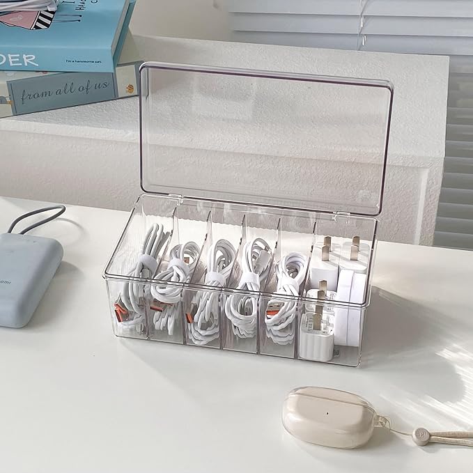 Yesesion Large Cord Organizer Box - Image 4