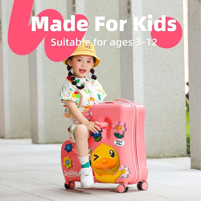 Kids Luggage, Lightweight Ride on Luggage - Image 2