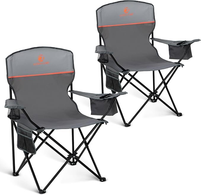 HIGH POINT SPORTS 2 Pack Portable Camping Chair by HIGHPOINTSPORTS