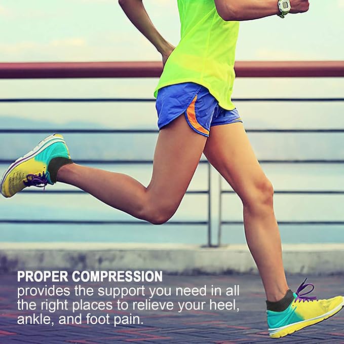 PAPLUS Ankle Compression Sock for Men and Women 2/4/6 Pairs, Low Cut - Image 6