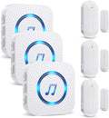 SanJie Door Chime, Door Open Contact Sensor Alarm by SANJIEGuardSecurity