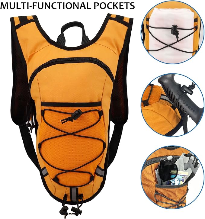 Lightweight Hydration Backpack 2L Water Bladder Pack - Image 3