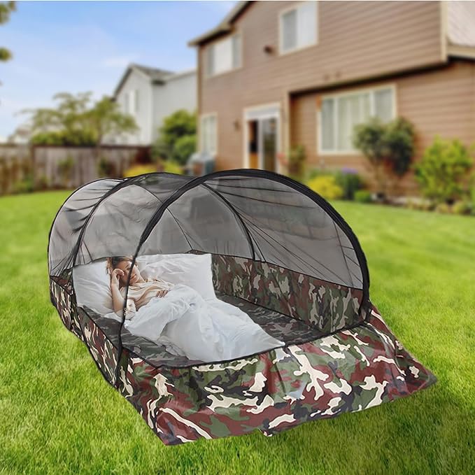 CMINGJ Portable Mosquito Net Foldable Pop-Up Travel Mosquito Net - Image 2