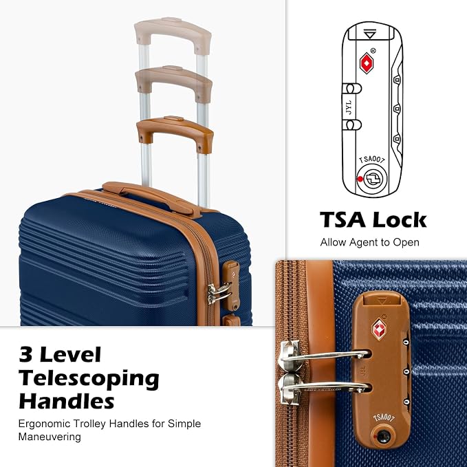 LONG VACATION 6 Piece ABS+PC Hardshell Luggage Set - Image 2