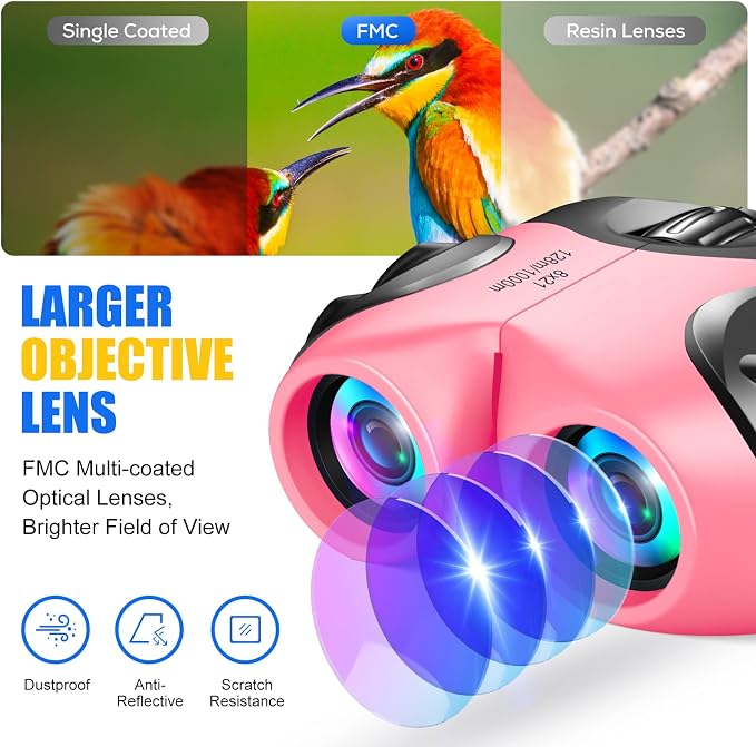 LET'S GO! Binocular for Kids, Compact High Resolution Shockproof Binoculars - Image 4