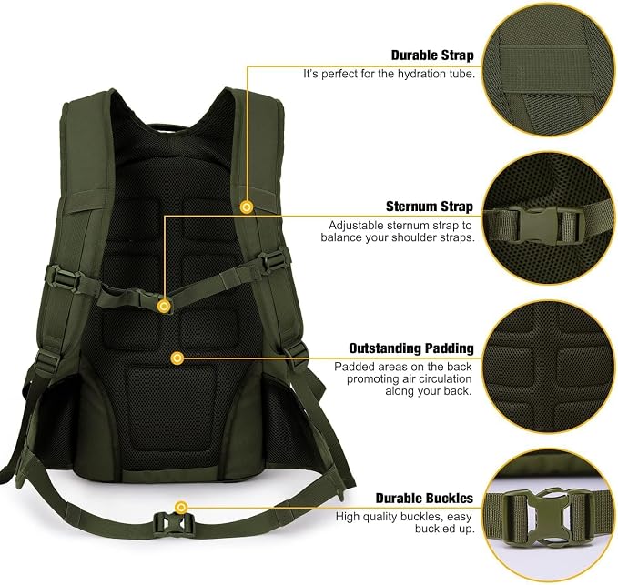 Mardingtop 35L Tactical Backpacks Molle Hiking daypacks - Image 5