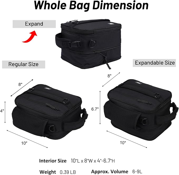 MIER Expandable Lunch Bag Insulated Lunch Box - Image 3