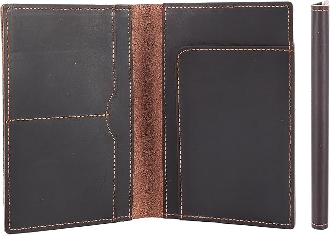 STAR VISTA Albatross Leather Travel Passport Holder, Minimalist Design by STARVISTA