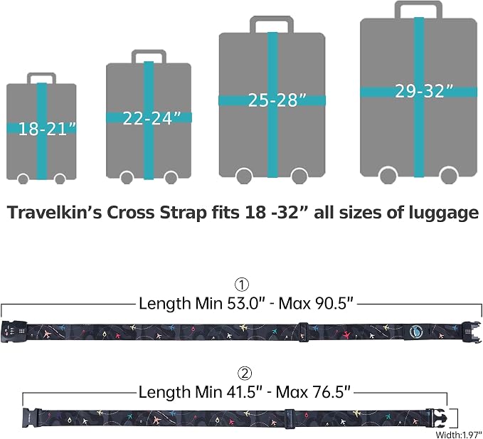 Travelkin Luggage Straps TSA Approved - Image 6