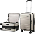 Carry On Luggage Top Opening, FLT Expandable Polycarbonate Hard Shell Suitcase by LuggeXLUGGAGE