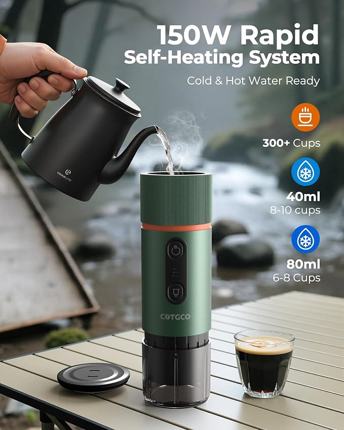 Portable Espresso Coffee Maker, Travel Coffee Maker - Image 3