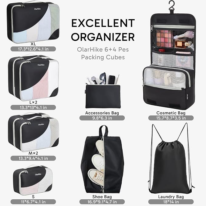 ALL INCLUDED 10 Set Durable Packing Cubes - Image 2