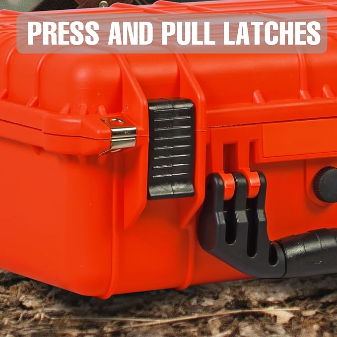 16x 12.8x 6.8 Inch Hard Case, Portable Weather Waterproof Protective Camera Case - Image 5
