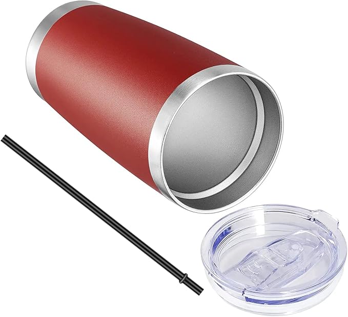 VEGOND 20oz Tumbler with Lid and Straw Stainless Steel Tumbler Cup Bulk Vacuum - Image 7