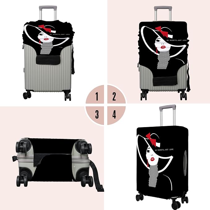 Travel Luggage Cover Suitcase Protector Fits 18-32 Inch Wheel Covers - Image 3
