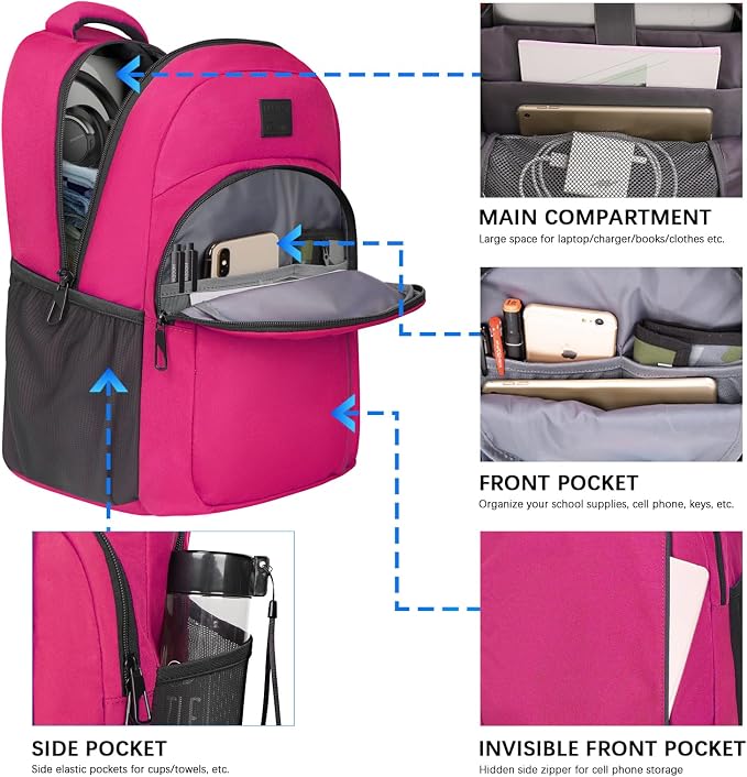 LARIPOP Travel Laptop Backpack, 15.6 Inch Business Laptop backpack - Image 2