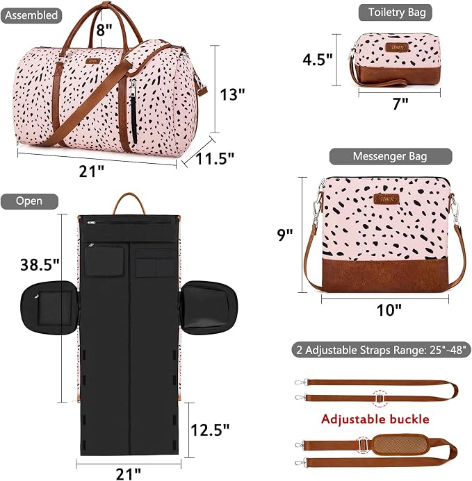Convertible Garment Duffel Bag for Travel - Image 5