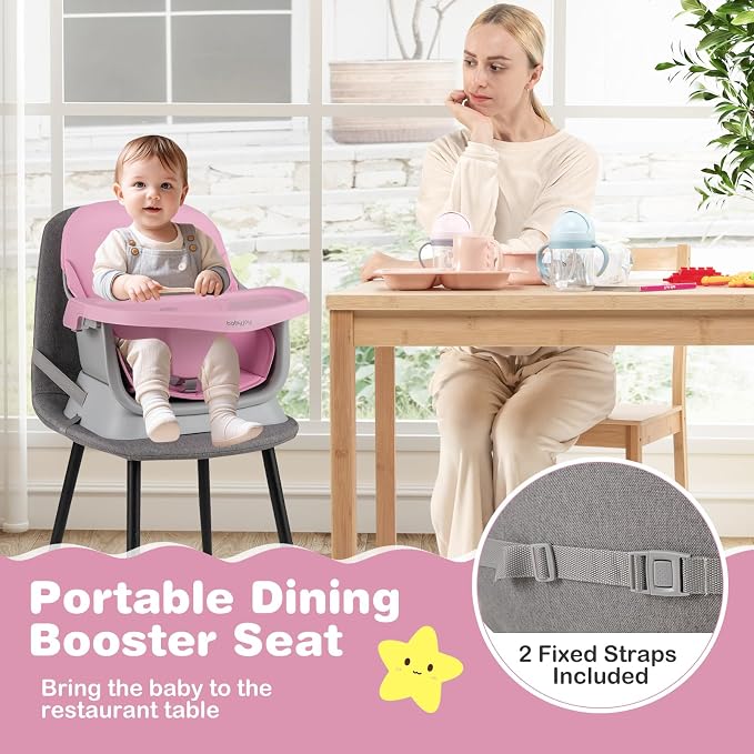 BABY JOY 16 in 1 High Chair, Convertible Baby Highchair - Image 6