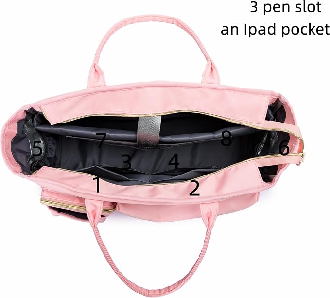 Laptop Tote Bag, Middle Size Computer Messenger Teacher Bag - Image 3