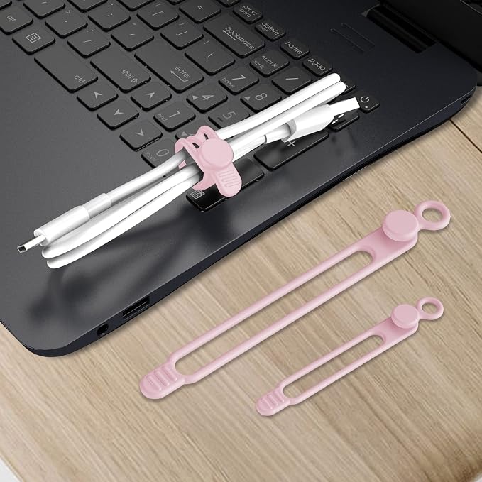 Nearockle Silicone Cable Ties Cord Organizer - Image 6