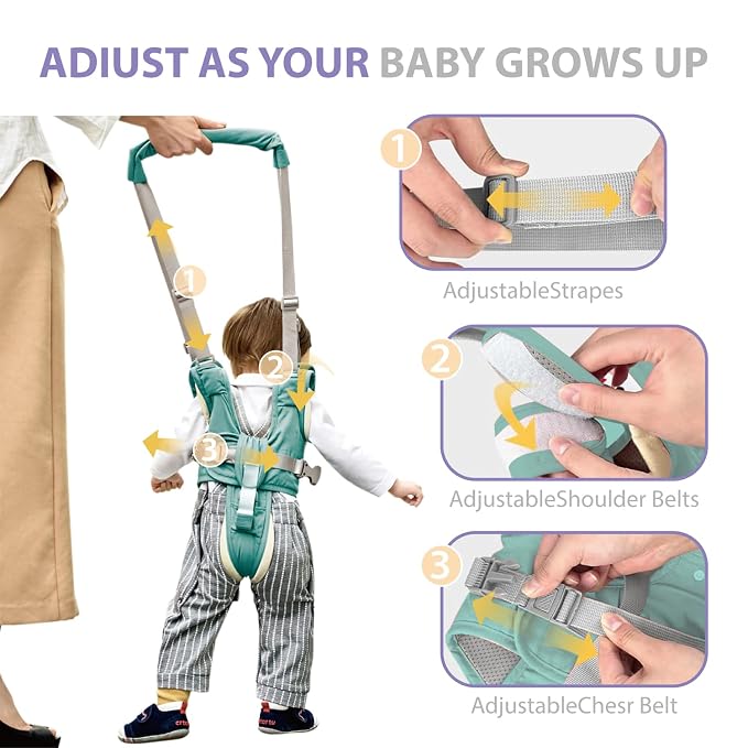 Baby Walking Harness-Handheld Assistant Belt- Toddler Infant Walking Aid - Image 4