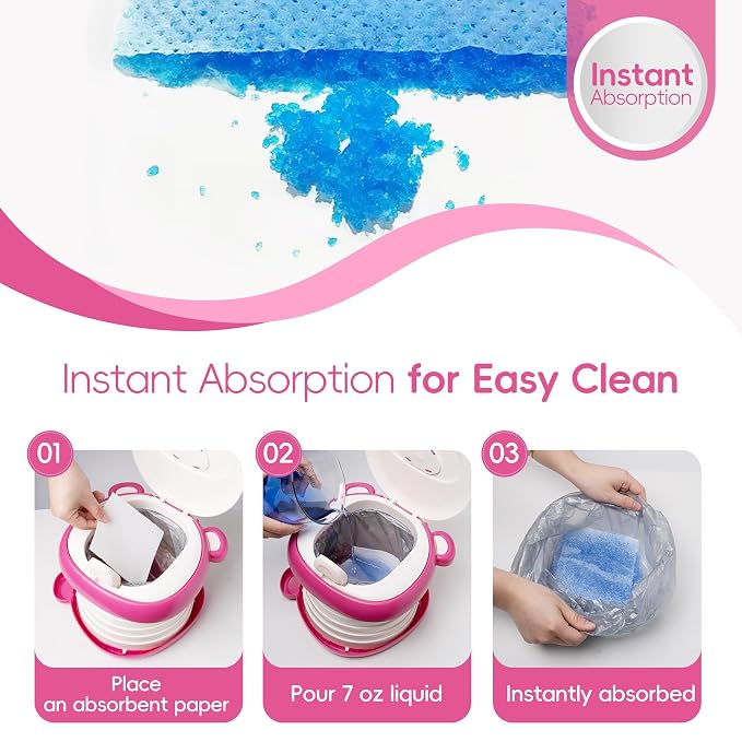Travel Potty Seat for Toddler，Foldable Car Potty for Toddler, Portable Toilet - Image 4