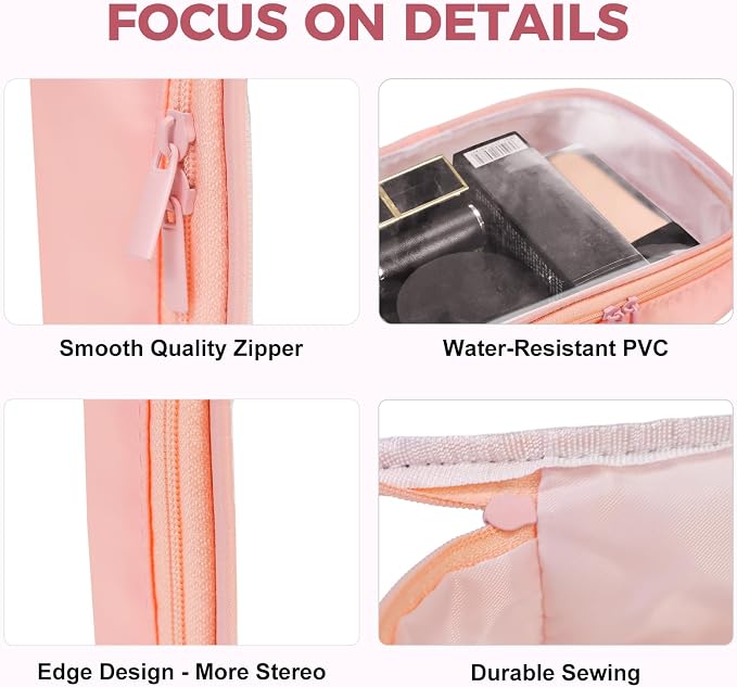 Moyad TSA Approved Clear Toiletry Bag, 2 Pack Quart Size 3-1-1 Liquids Pouch - Image 5