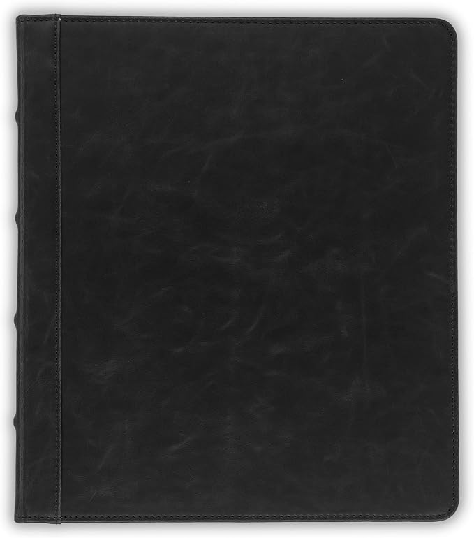 Samsill Vintage Leather Mini 3 Ring Binder 0.5 Inch Round Ring, 5.5 x 8.5 Inch - Image 4
