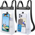 2 Pack Large Waterproof Phone Pouch Floating, Waterproof Phone Case by Kebrela