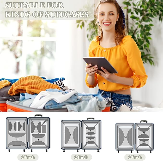 8 Set Compression Packing Cubes - Image 3