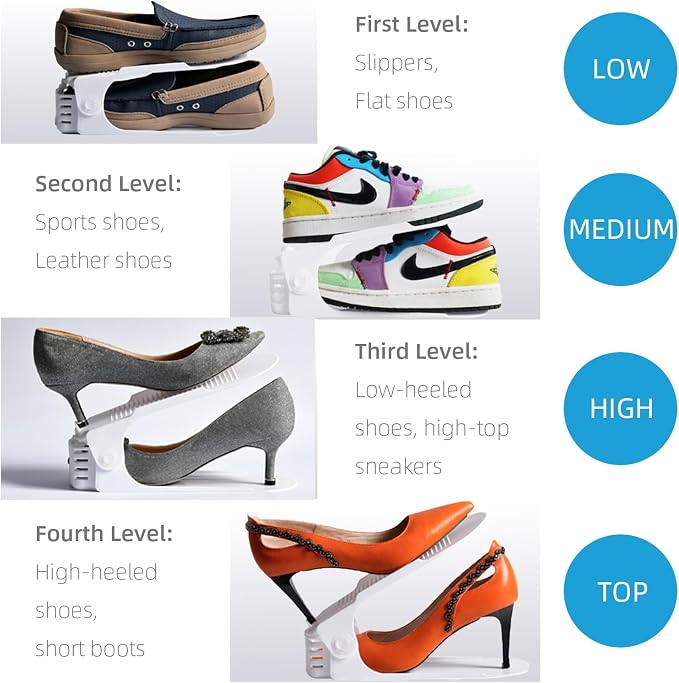 Shoe Slots Organizer, 50% Space-Saving Storage Rack Holder - Image 6