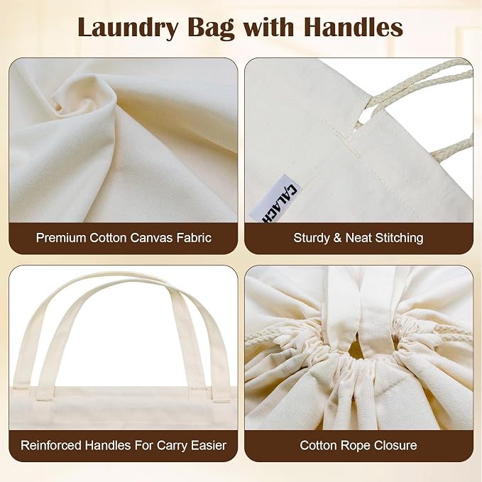 Canvas Laundry Bags 18x18in - Image 5