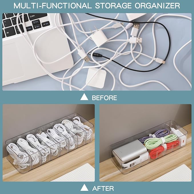 Yesesion 2 Pack Plastic Cable Management Box - Image 3
