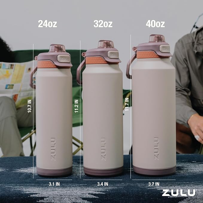 ZULU Powerfill Pro 24oz Stainless Steel Water Bottle - Image 7