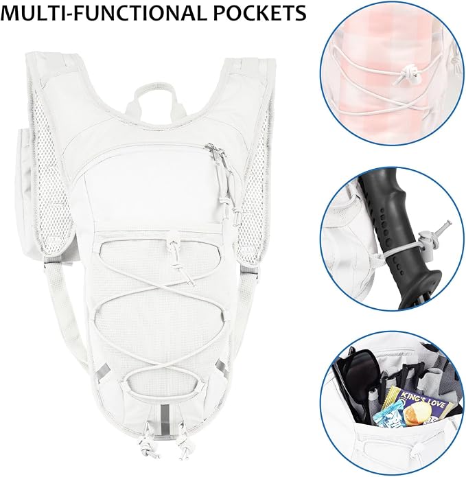 Lightweight Hydration Backpack 2L Water Bladder Pack - Image 3