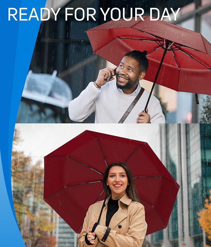 Rain-Mate Windproof Compact Umbrellas - Image 8