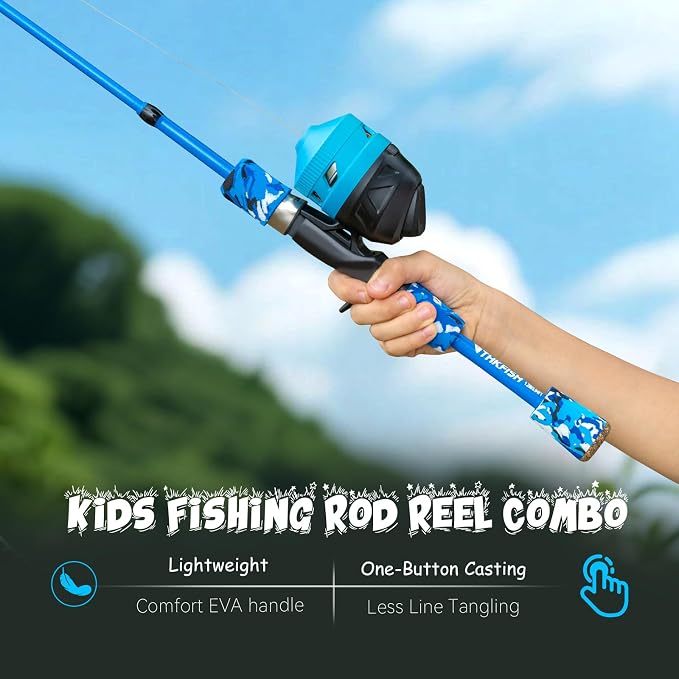 Kids Fishing Pole Set, Telescopic Fishing Rod Reel Combo Kids Starter Kit - Image 5