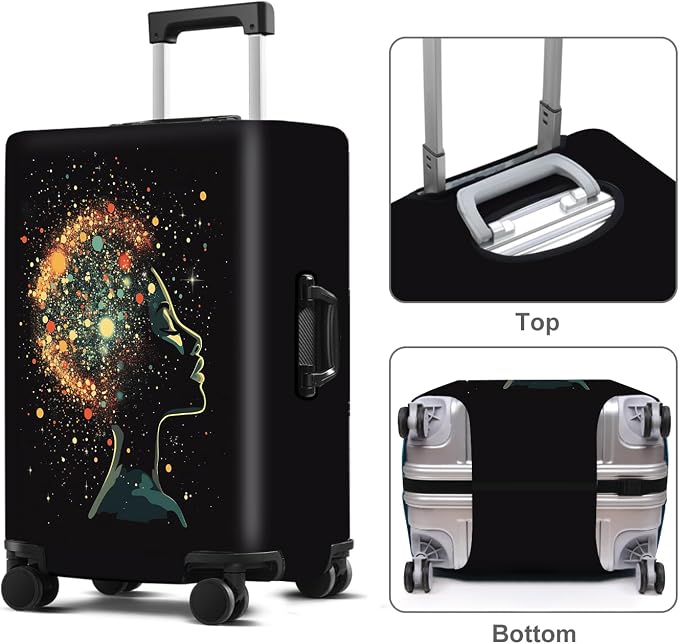 Luggage Cover Washable Suitcase Protector Anti-scratch Suitcase cover Fits - Image 2