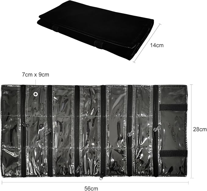 Travel Jewelry Roll Bag Portable Organizer Pouch - Image 4