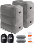 JefDiee Inflatable Travel Foot Rest Pillow, Kids Airplane Bed, Adjustable 3 by JEFDIEE