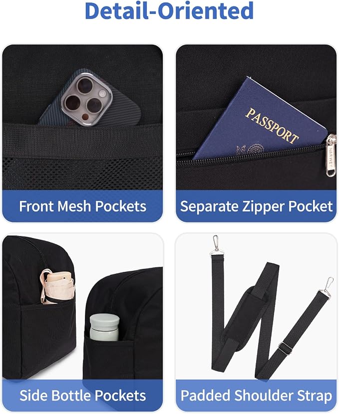 Narwey For Spirit Airlines Personal Item Bag 18x14x8, Small Duffle Bag for - Image 7